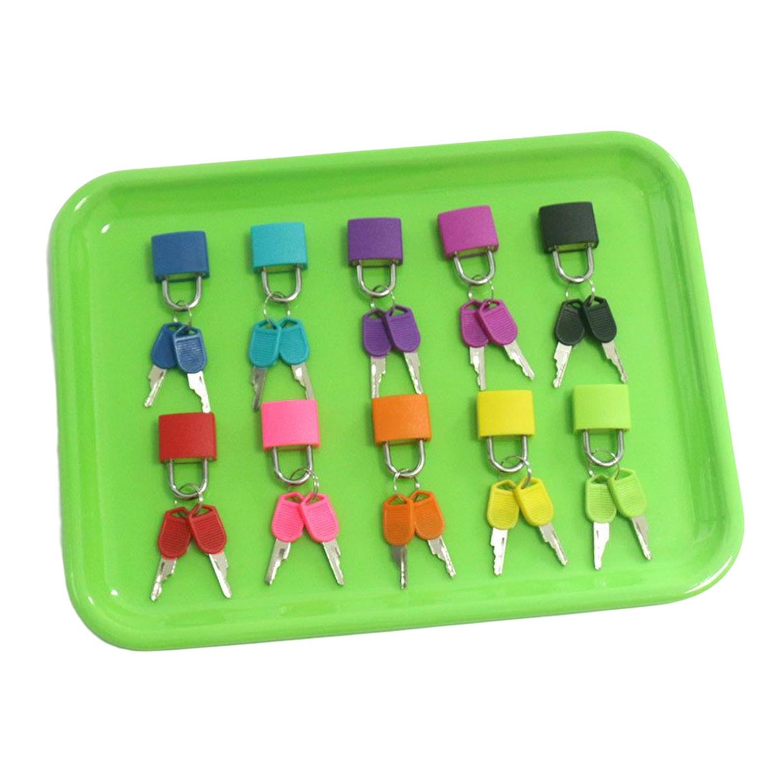 Magideal - Juego De Juguetes Montessori Con Cerradura Y Llave, Reconocimiento De Colores Para Niños, Regalo De Vacaciones 10 Piezas