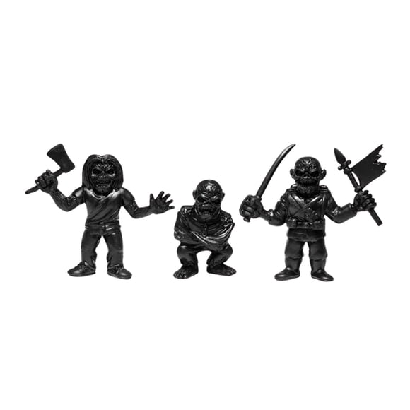 Set de minifiguras Super7 Iron Maiden M.U.S.C.L.E., color negro