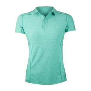 Andesland - Polera Dry Fit Con Cuello Manga Corta Jaspeada Mujer