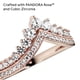 thumbnail image 4 of Anillo Pandora Princess Wishbone en oro rosa de 14 quilates con circonita cúbica, tamaño 6, 4 of 8