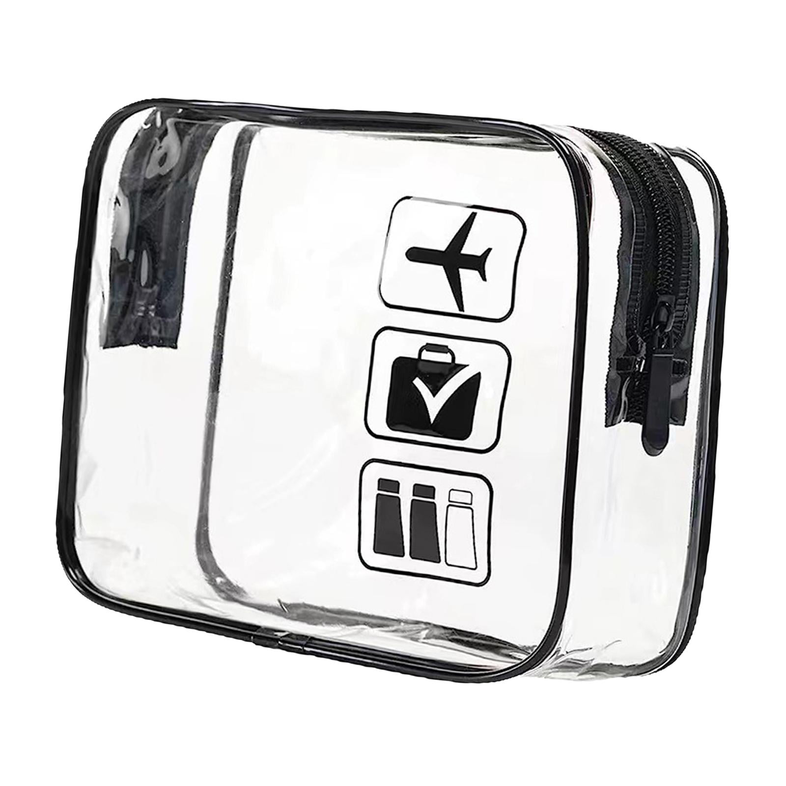 Magideal - Bolsa De Aseo Transparente, Bolsas De Maquillaje Para Cosméticos, Ligeras, Bolsa Organizadora De Maquillaje Para Artículos De Tocador Esenciales Para Negro