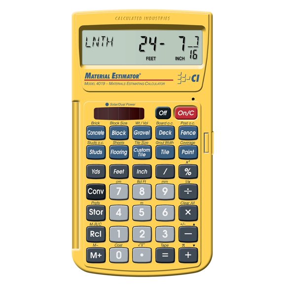 Calculadora Calculated Industries 4019 Amarilla