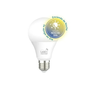 Ampolleta Led E27 Luz Fría 6500K Con Sensor Día/Noche Para Encendido Automático 7W - Macrotel