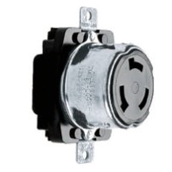 Receptáculo Hubbell HBL63CM69 individual de 50 A/250 V con base termoestable