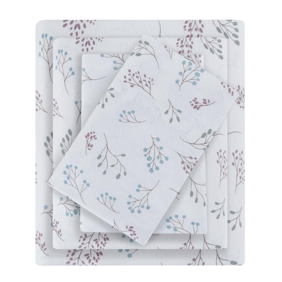 Sábanas de franela Sleep Philosophy True North Cal King White