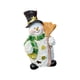 thumbnail image 1 of Figurita De Muñeco De Nieve Iluminada De Resina, Decoración De Escritorio Para Estante De Sala De Estar, Estilo Navideño A Verde, 1 of 3