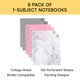 thumbnail image 2 of Cuadernos Yoobi pack de 6, 150 hojas, 26 × 20 cm, rayado universitario, 2 of 9