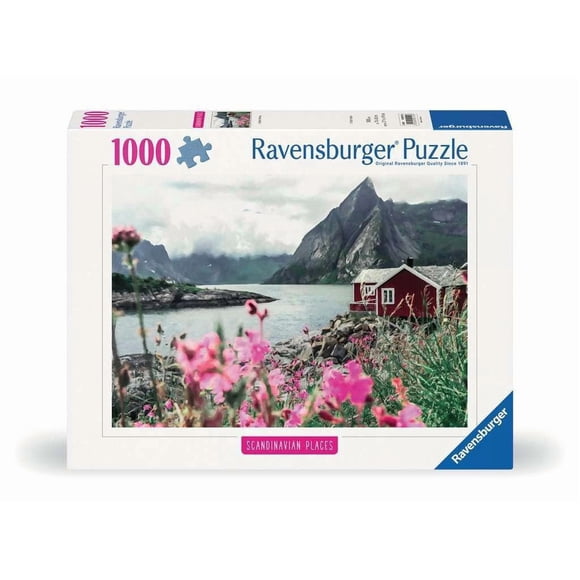 Rompecabezas Ravensburger Scandinavian Places Reine 1000 piezas