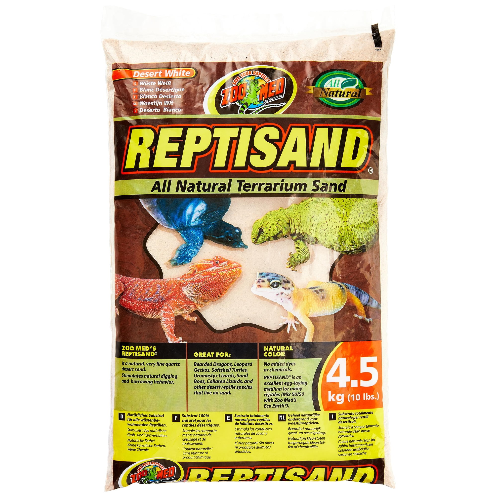 Reptisand Zoo Med 4,5 Kg Para Reptiles Del Desierto