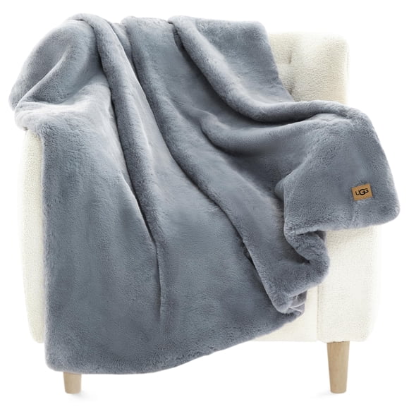 Manta UGG Euphoria de felpa de piel sintética reversible de 50 x 70 cm