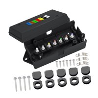 Magideal - Caja De Conexiones De Cableado Para Remolque De 7 Vías. Caja De Conexión De Cables Eléctricos. Protección Sellada Versátil. Codificación De Colores Pa