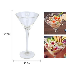 Xianzhu - Copón De Vidrio Grande Con Pie 30 Cm Para Ceviches/Postres