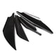 thumbnail image 1 of Juego De Molduras De Aletas Divisoras De Parachoques Delantero Universales De 4 Piezas, Color Negro, 1 of 5