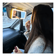 thumbnail image 3 of Espejo De Maquillaje Con 3 Tonos Luz Led Para Auto Coche Marco Negro, 3 of 7