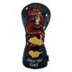thumbnail image 1 of Dragon Golf Wood Headcover Golf Wood Head Cover Para Exteriores Hombres Mujeres Deportes Negro Dr 36cmx17cm, 1 of 5