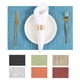 thumbnail image 2 of suxuMhao Manteles Individuales Tejidos Paquete de 6 18"X12" Grises Lavables Resistentes Al Calor Manteles Individuales para Mesa de Comedor Duraderos Antideslizantes Manteles de Cocina Reutilizables, 2 of 4