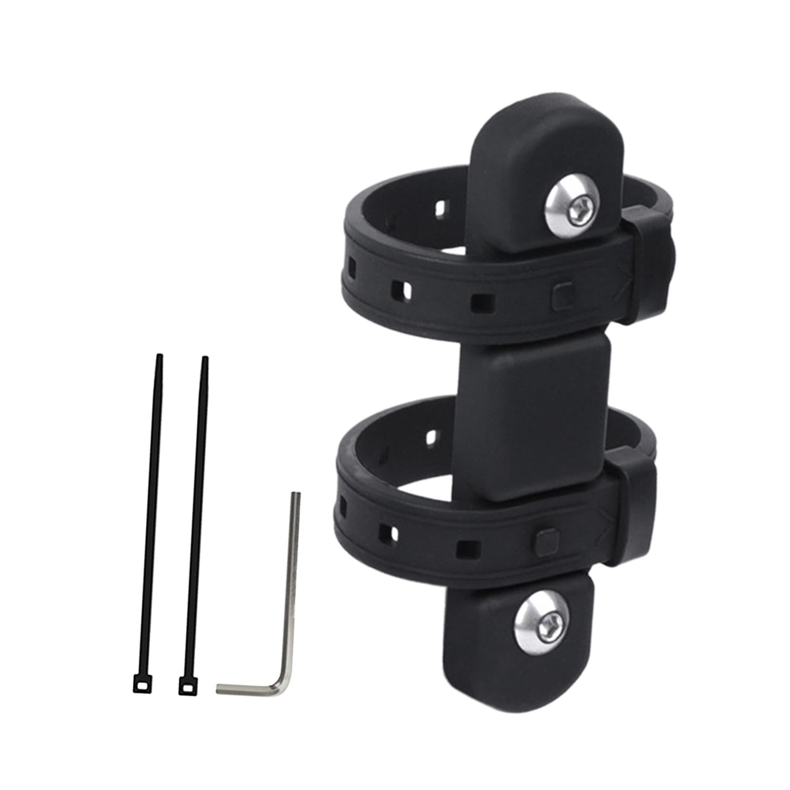 Magideal - Soporte Para Botella De Agua De Bicicleta, Base De Montaje, Adaptador Para Hervidor, Accesorios, Soporte Para Botella De Agua De Bicicleta, Correa Par Negro