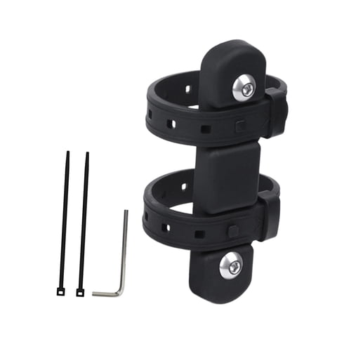 Magideal - Soporte Para Botella De Agua De Bicicleta, Base De Montaje, Adaptador Para Hervidor, Accesorios, Soporte Para Botella De Agua De Bicicleta, Correa Par Negro