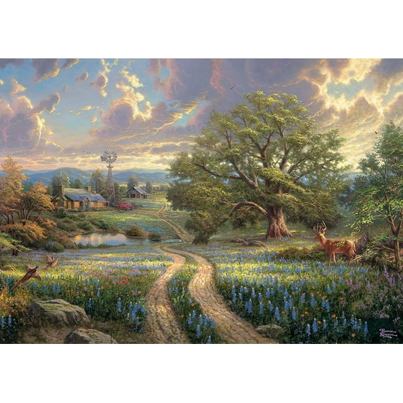 Rompecabezas Schmidt Thomas Kinkade Vida Campestre 1000 piezas