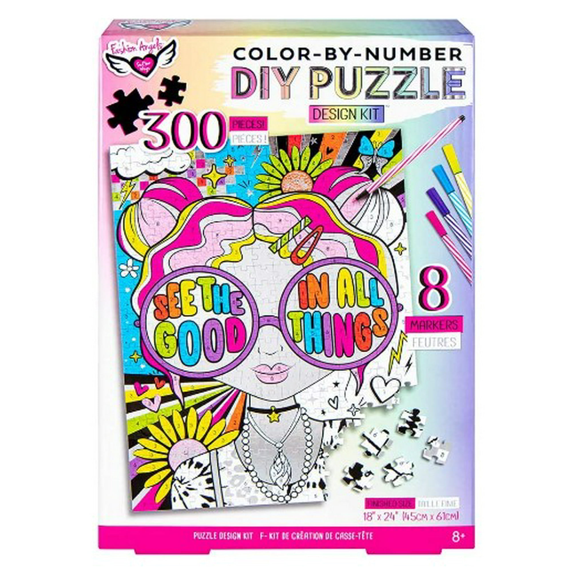 Fashion Angels - Diy Puzzle Design Kit Color-by-number