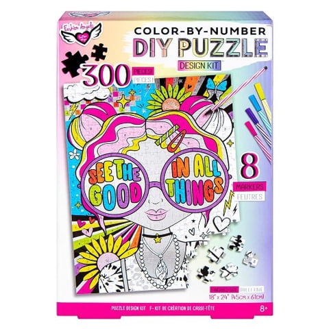 Fashion Angels - Diy Puzzle Design Kit Color-By-Number