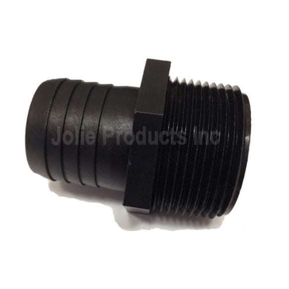 Adaptador de tubo a manguera H2o Gardens A1414P de polipropileno negro
