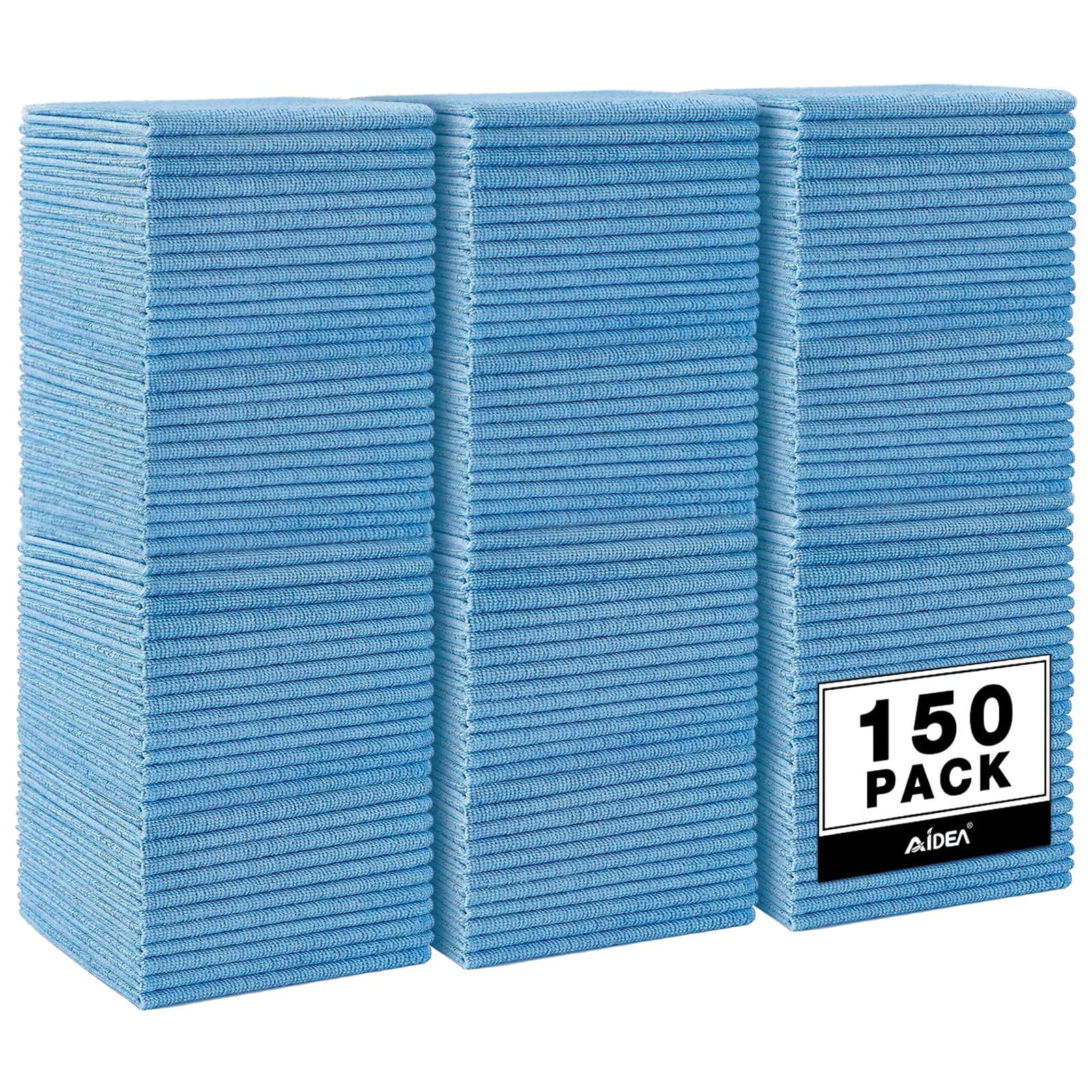 Paño De Limpieza De Microfibra Aidea Blue 150 Pack 30x30 Cm