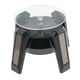 thumbnail image 2 of Solar Powered Rotación Joyería Anillo de teléfono Pulsera Reloj Soporte de exhibición Negro, 2 of 5