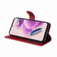 thumbnail image 3 of Funda Billetera para Xiaomi Redmi Note 12s 4G con Porta Tarjetas y Soporte Ajustable Rojo, 3 of 5