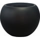 thumbnail image 1 of Maceta redonda Panlaolao Fiberstone de 13,5 x 17 cm, color negro, 1 of 9