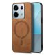 thumbnail image 1 of Magnetic Slim Case for Xiaomi Redmi Note 13 Pro 5G with Camera Guard & Anti-Scratch Back Brown, 1 of 6