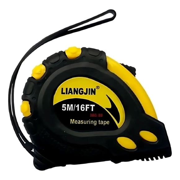 Huincha De Medir Marca Liangjin 5m Con Gancho Magnético Y Tranca