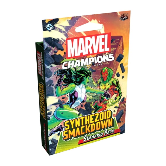 Asmodee – Juego de Cartas Marvel Champions: Paquete de Escenario Synthezoid Smackdown