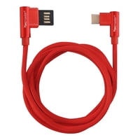 Cable Usb Type-C 1 Mts Reversíble 90° Tecmaster Tm-Cb-Tc90Rd
