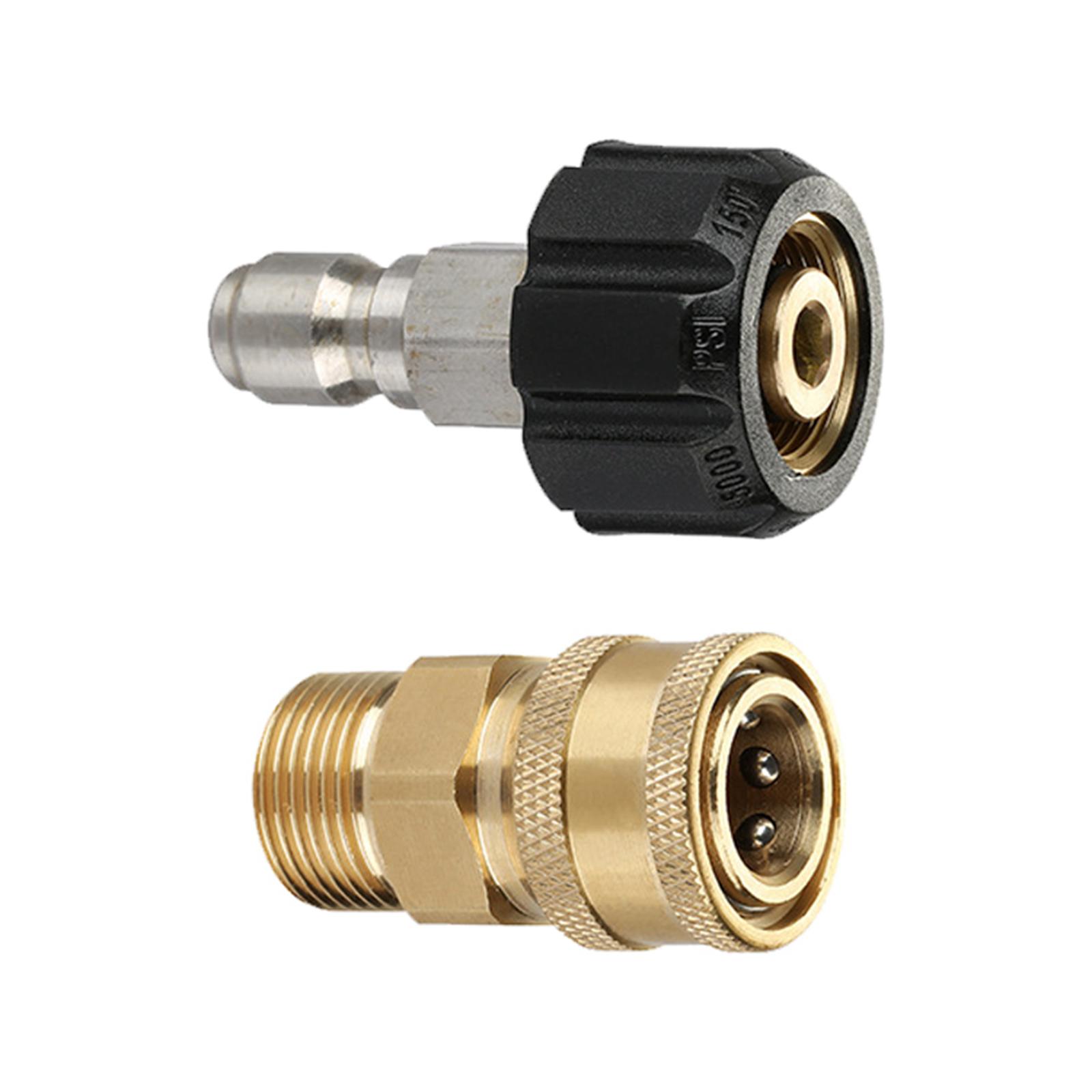 Magideal - Adaptador Para Lavadora A Presión, Adaptador De Manguera Acopladores Para Lavadoras Eléctricas, Clasificación De Hasta 5000 Psi, Conversión De M22-14