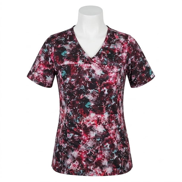 Delantal Mujer elasticado estampado- 2403