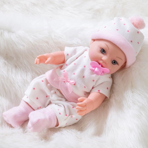 12in Doll Super Simulation Baby Doll Vinyl Doll Soft Rubber Toy Gift For Children