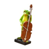 Bothyi - Estatua De Rana Versátil Para Decoración De Escultura De Animales, Para Estanques, Entrada De Escritorio, Violonchelo