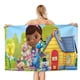 thumbnail image 1 of Doctora Juguetes Toalla de playa de secado rápido con diseño temático, regalo para mujeres y niñas, ideal para cumpleaños, fans, amantes de la música, uso en la playa o al aire libre, 78 × 160 cm, 1 of 6
