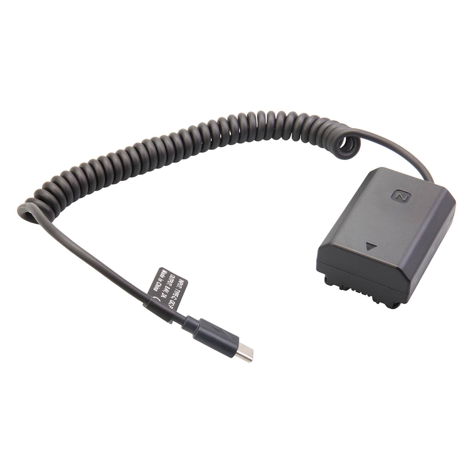 Bothyi - Batería Ficticia Cámara Cable De Alimentación Usb C A Np Fz100 Accesorios Para Sony A9