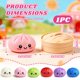 thumbnail image 2 of Pelota antiestrés Squishy Chgfs Dumpling de 8,6 cm, 2 of 7