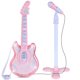 thumbnail image 1 of Guitarra de juguete para niños Best Choice Products de 19 pulgadas, rosa, con soporte para micrófono, 1 of 7