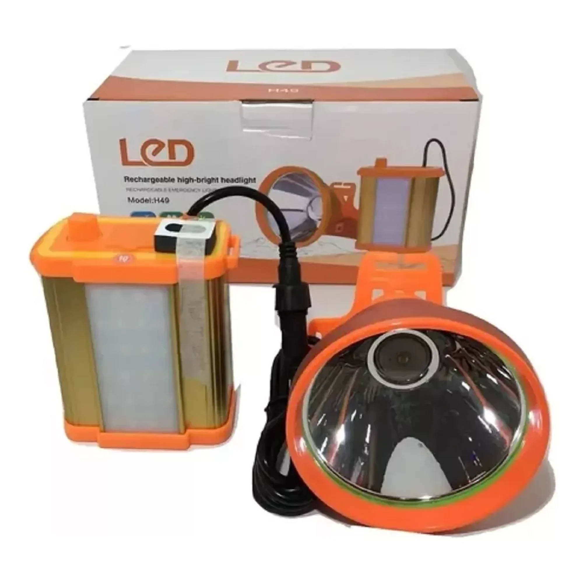 Max - Foco Cazeria Led Mineria Camping Usb Un Largo Alcance 300mts