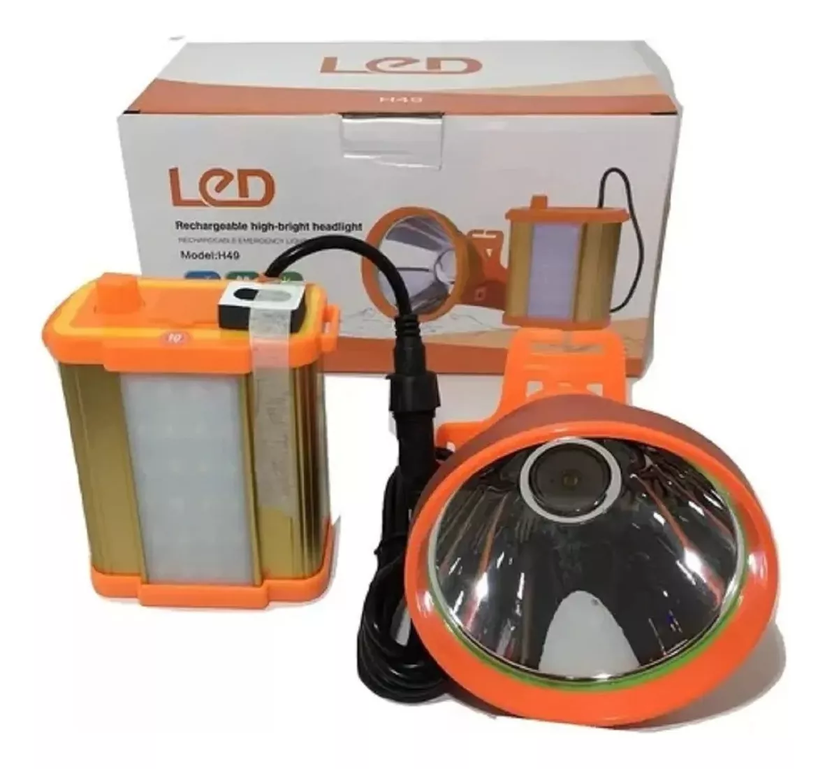 Max - Foco Cazeria Led Mineria Camping Usb Un Largo Alcance 300Mts