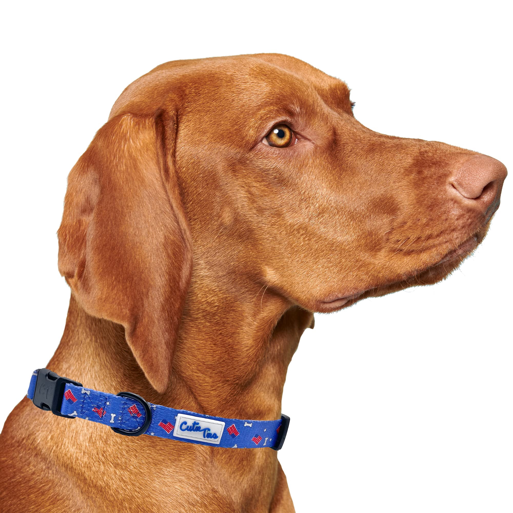 Cutie Ties - Collar De Perro Con Bonitas Corbatas De Nailon Con Banderas De Ee. Uu., Para Perros Medianos
