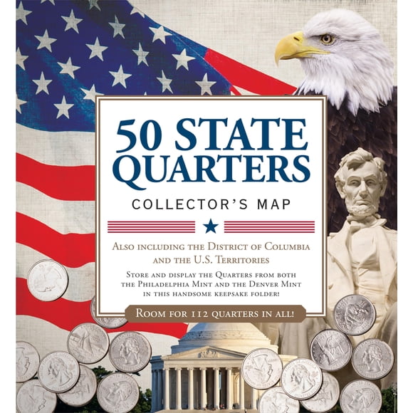 Quarters Map 50 State (incluye espacio para Filadelfia/Denver)