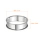 thumbnail image 2 of Uxcell 8pcs Anillos para Crumpet 3.15" Antiadherentes de Doble Rodillo Anillo Redondo para Pastel, Plata, 2 of 7