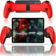 thumbnail image 1 of Mando de Juego Inalámbrico Compatible Con iPhone/iPad/Android/Tablet/Xbox Cloud/Switch/PS4/PS Remote Play, Con 2 Botones Traseros, Hall Rocker, Hall Trigger, Tamaño Ajustable 130-280mm-Rojo, 1 of 7