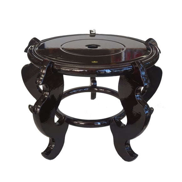 Soporte para pecera Feng Shui, madera, tamaño importado, 7.5 pulgadas