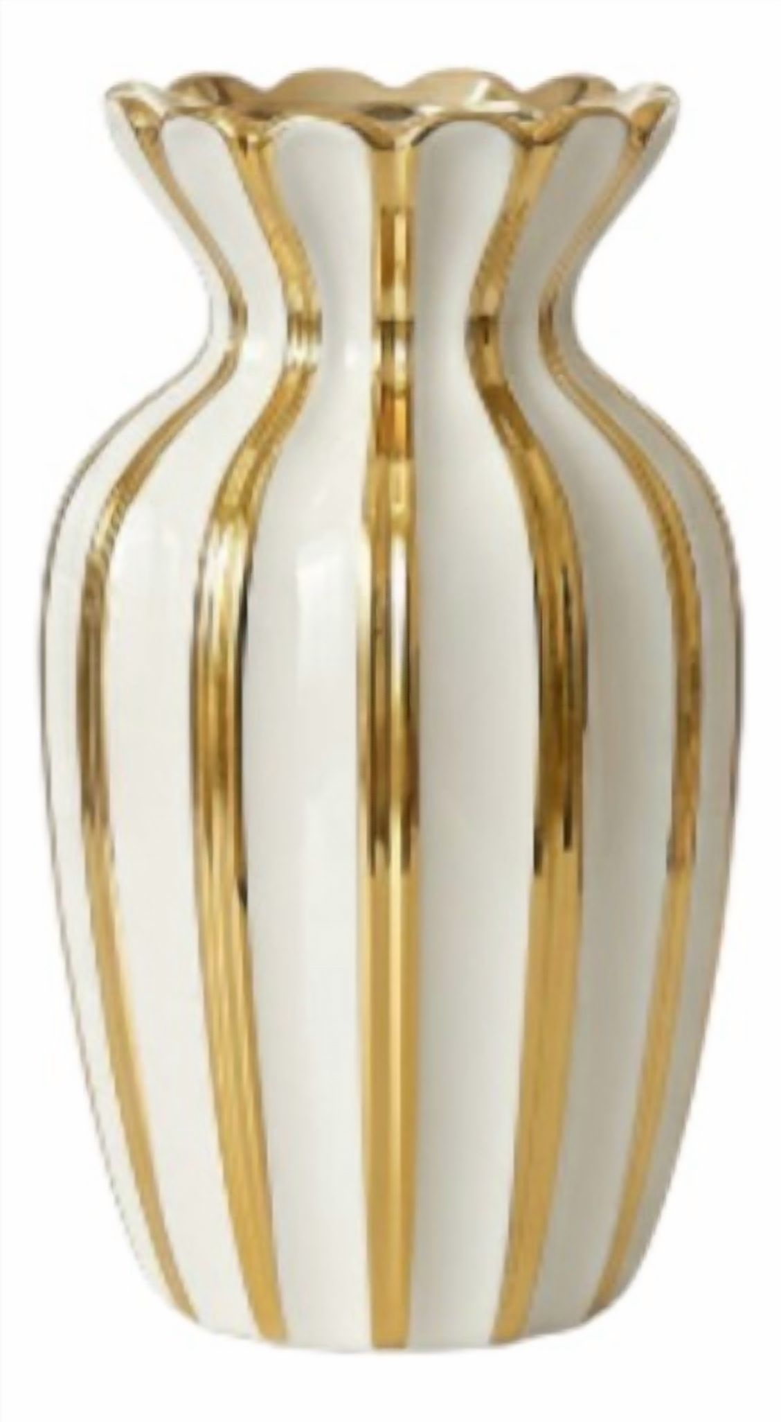 Genérico - Florero Decorativo Elegancia Rayada Lujo Jarrón Adorno Jhn